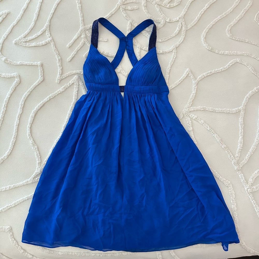 Cache Royal Blue Halter Dress
